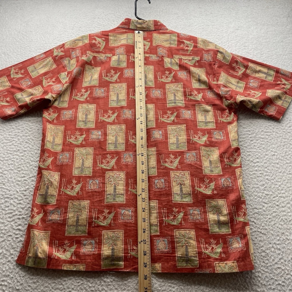 VTG Tori Richard Hawaiian Camp Shirt Mens Medium M Cotton Lawn Tropical AOP USA - Picture 4 of 8